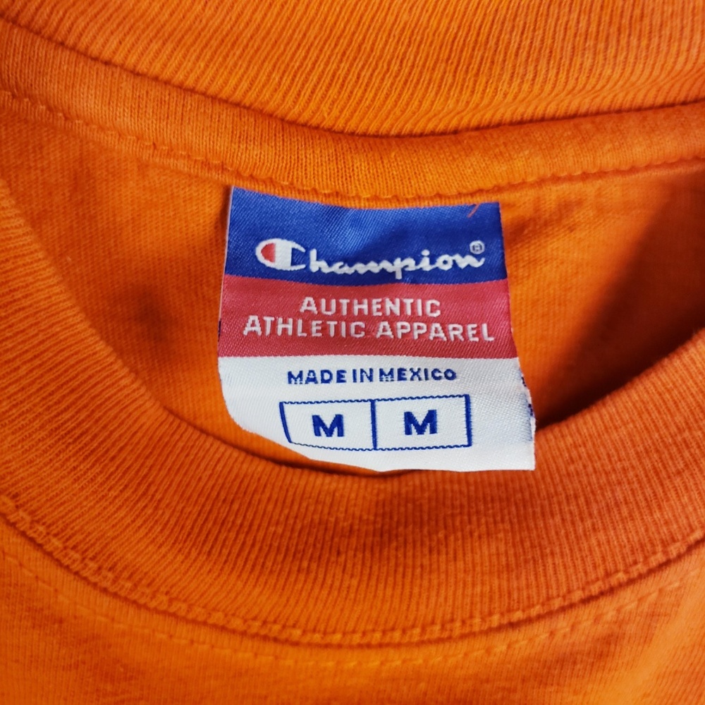 Vintage Champion Athletics Essential Orange Shirt - Picture 7 of 7